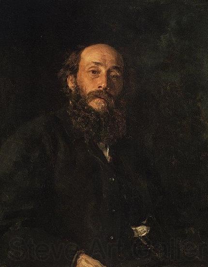 llya Yefimovich Repin Portrait of painter Nikolai Nikolayevich Ghe